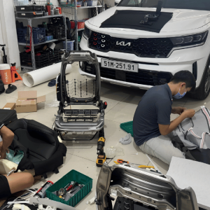 tháo lắp và gia công lắp đặt quạt làm mat ghế kia sorento
