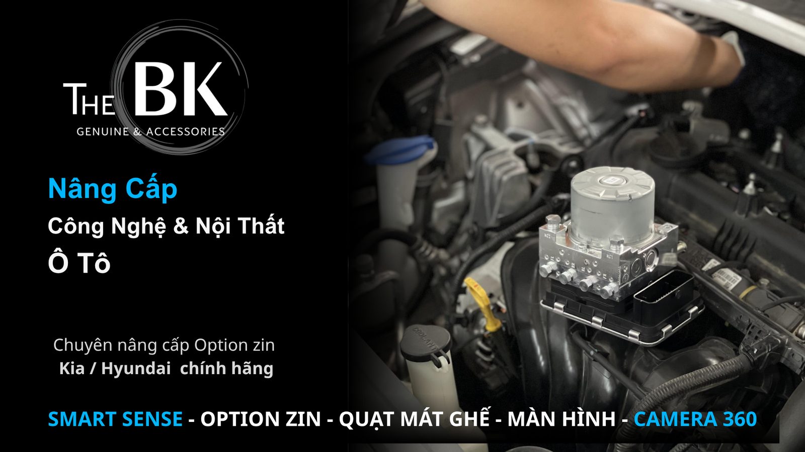 Banner nâng cấp option zin Kia Hyundai tại BKautocar
