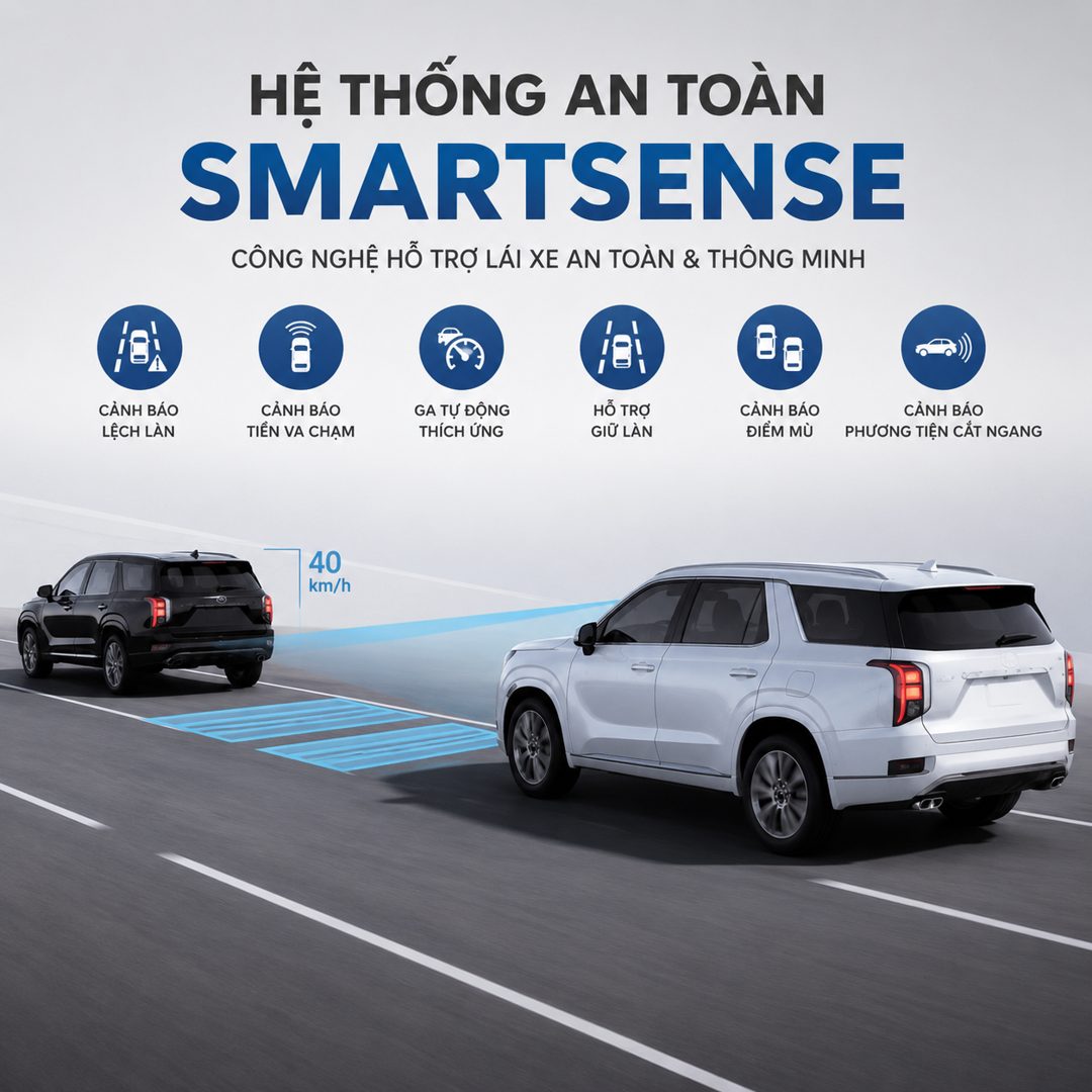 Hệ thống an toàn ADAS SmartSense trên ô tô
