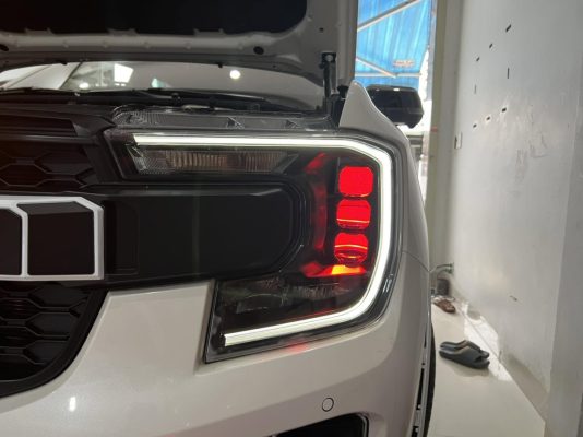ford everest nâng cấp đèn pha