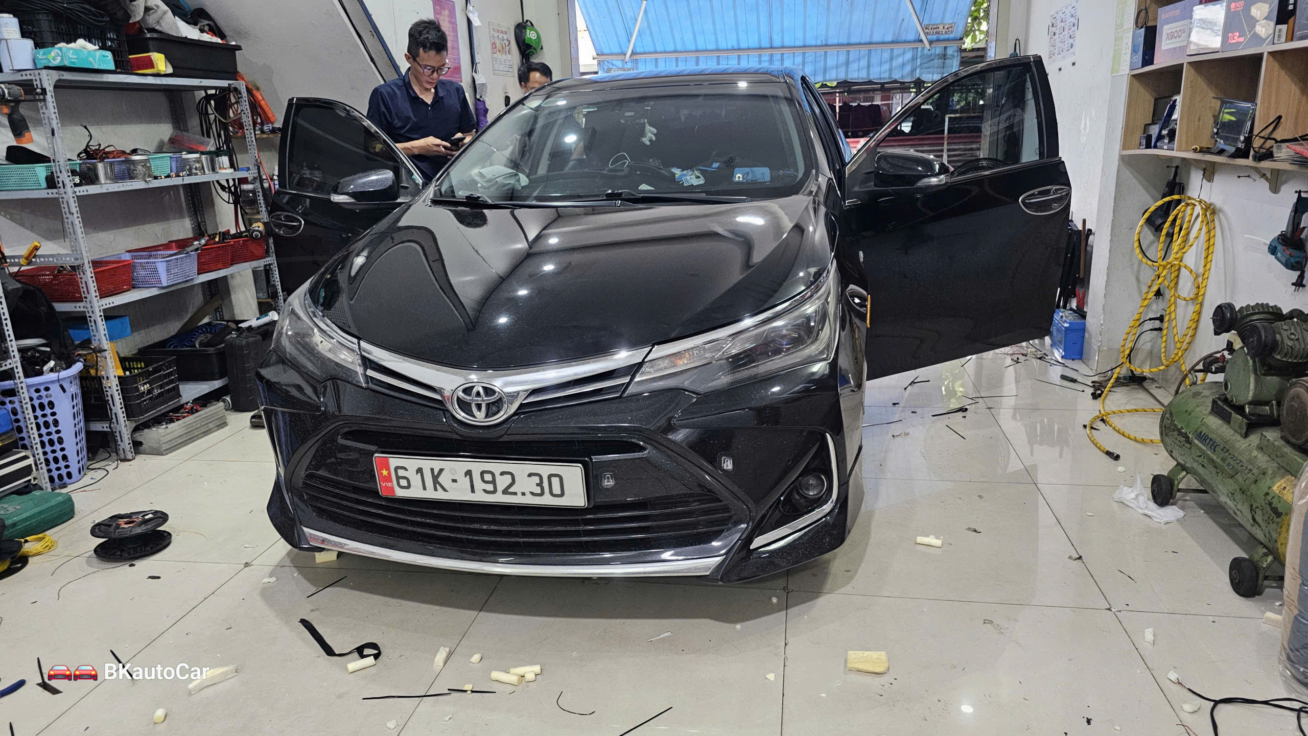 Toyota Altis nâng cấp quạt làm mát ghế tại BKautocar